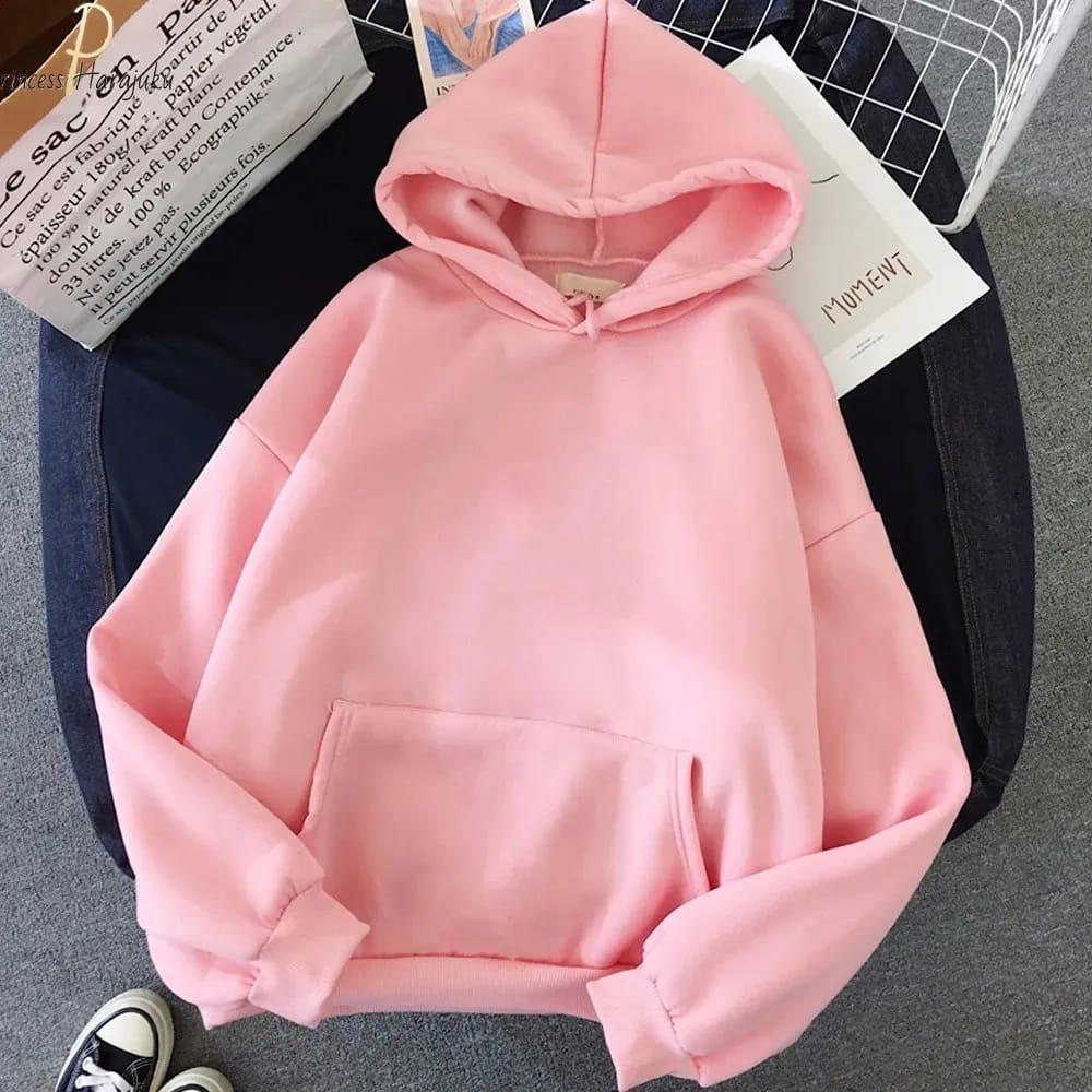 Cozy pink Fleece Hoodie for All-Day Comfort