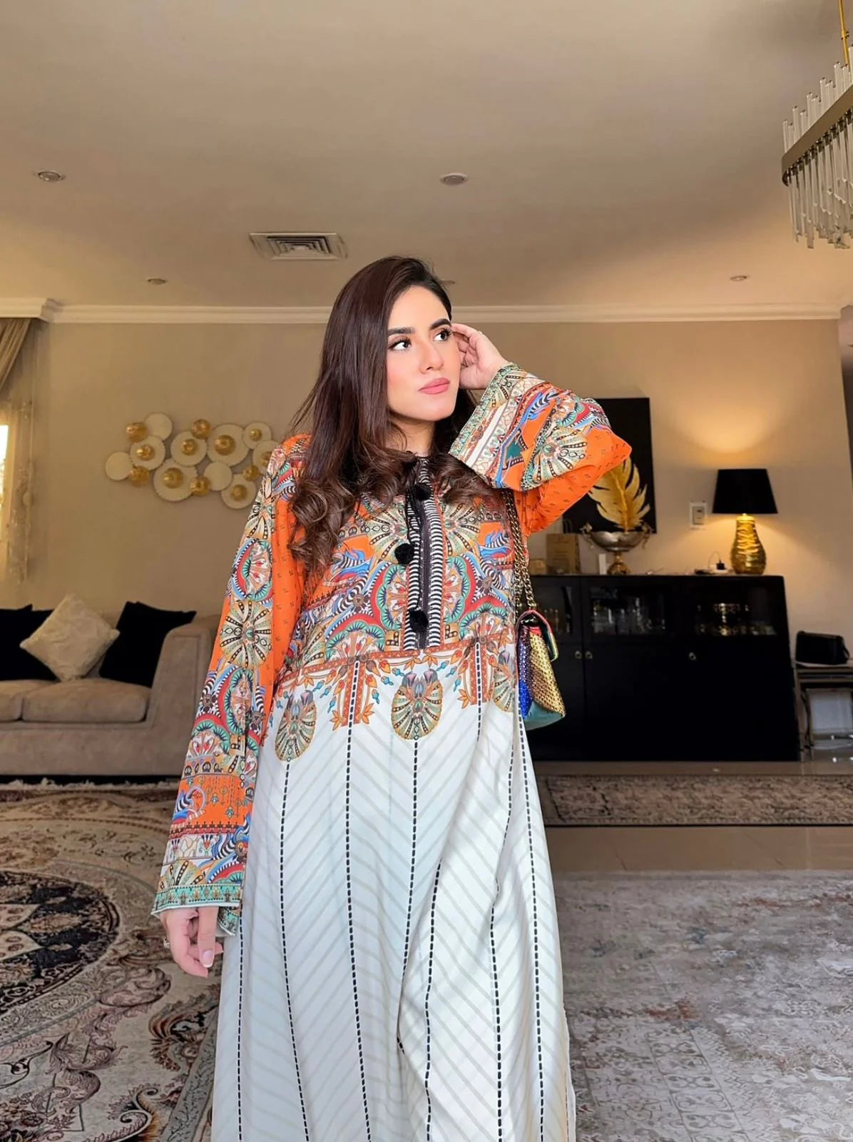 EID COLLECTION ANAYA CO-ORD DIGITAL PRINTED 2PC