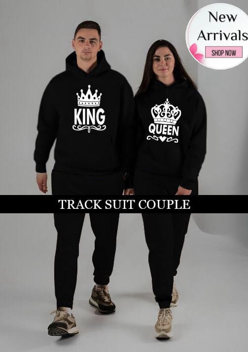 king queen couple tracksuit