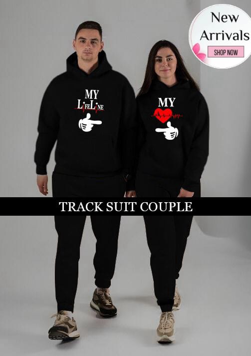 Heart line couple tracksuit pack of 2